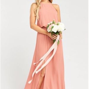 mumu heather halter dress